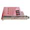 STARTECH Quad M.2 PCIe Adapter Card, PCIe x16 to Quad NVMe or AHCI M.2 SSDs QUAD-M2-PCIE-CARD-B small