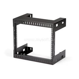 STARTECH 2-Post 8U Heavy-Duty Wall-Mount Network Rack, 19" Open Frame Server Rack, 12" Deep, Wall Mount Data Rack for IT / AV / Patch Panel / Computer Equipment RK812WALLO small