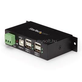 STARTECH 4-Port USB 2.0 Hub - Metal Industrial USB-A Hub - Din Rail, Wall or Desk Mountable USB Data Hub ST4200USBM small