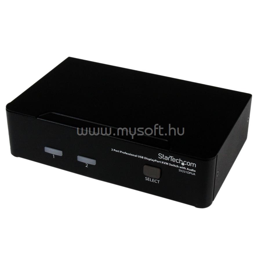 STARTECH 2 Port Professional USB DisplayPort KVM Switch with Audio