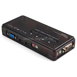 STARTECH 4 Port Black USB KVM Switch Kit with Cables and Audio SV411KUSB small