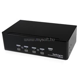 STARTECH 4 Port Dual DVI USB KVM Switch with Audio & USB 2.0 Hub SV431DD2DUA small