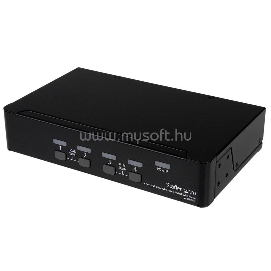 STARTECH 4 Port USB DisplayPort KVM Switch with Audio