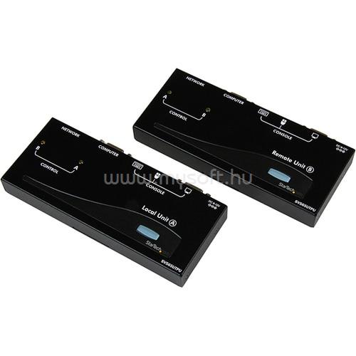 STARTECH Analog KVM Console/Extender - 2 x Network (RJ-45) - 4 x USB - 4 x VGA