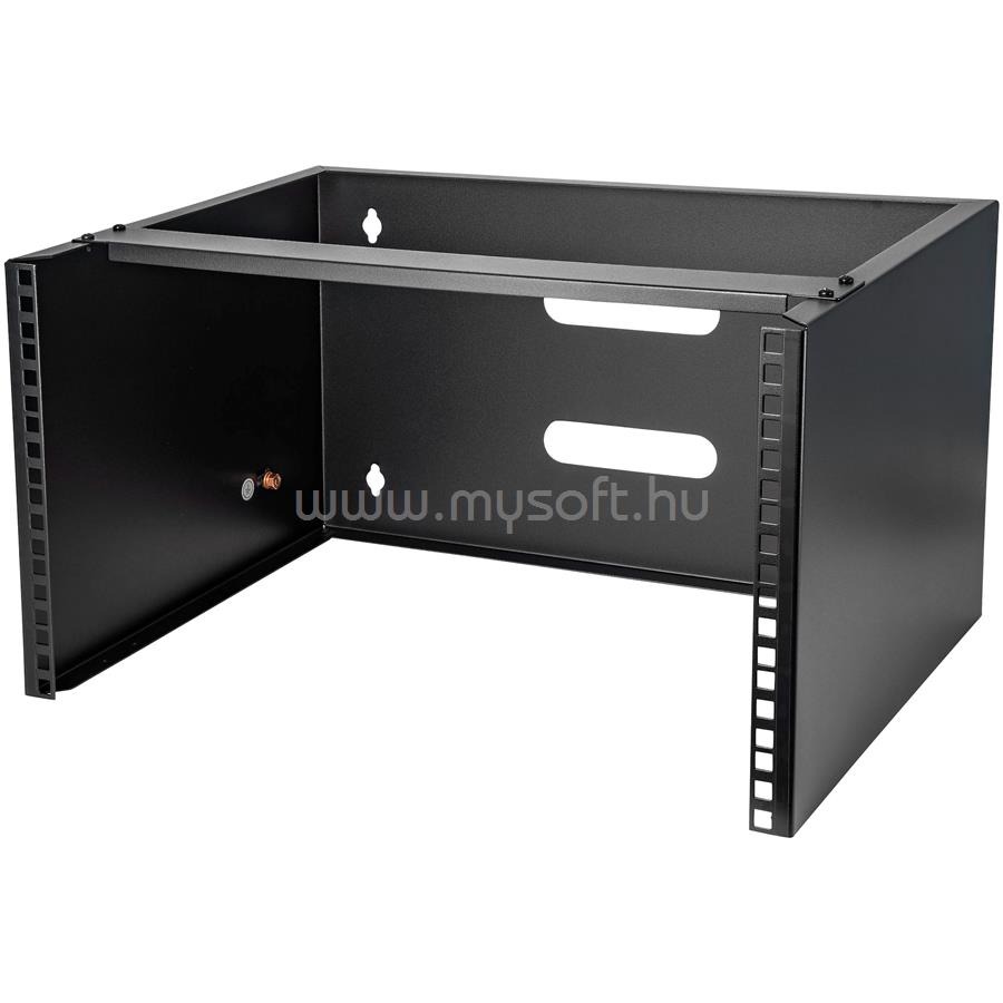 STARTECH 6U Wall Mount Network Rack - 14 Inch Deep (Low Profile) - 19" Patch Panel Bracket for Shallow Server and IT Equipment, Network Switches - 44lbs/20kg Weight Capacity, Black