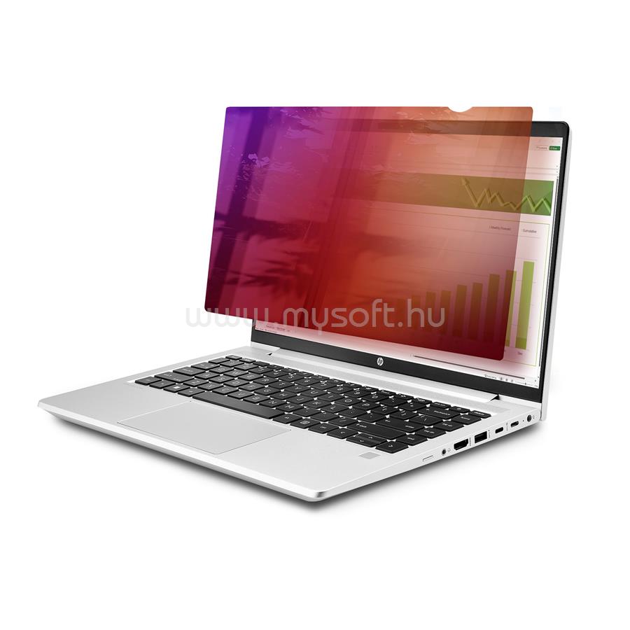 STARTECH 14-inch 16:9 Laptop Privacy Screen, Reversible Gold Filter w/Enhanced Privacy, Computer Security Filter