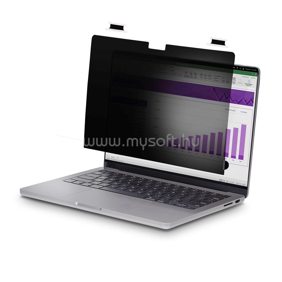 STARTECH 14-inch MacBook Pro M1 M2 M3 M4 Flip-Over Laptop Privacy Screen, Blue Light Screen Protector