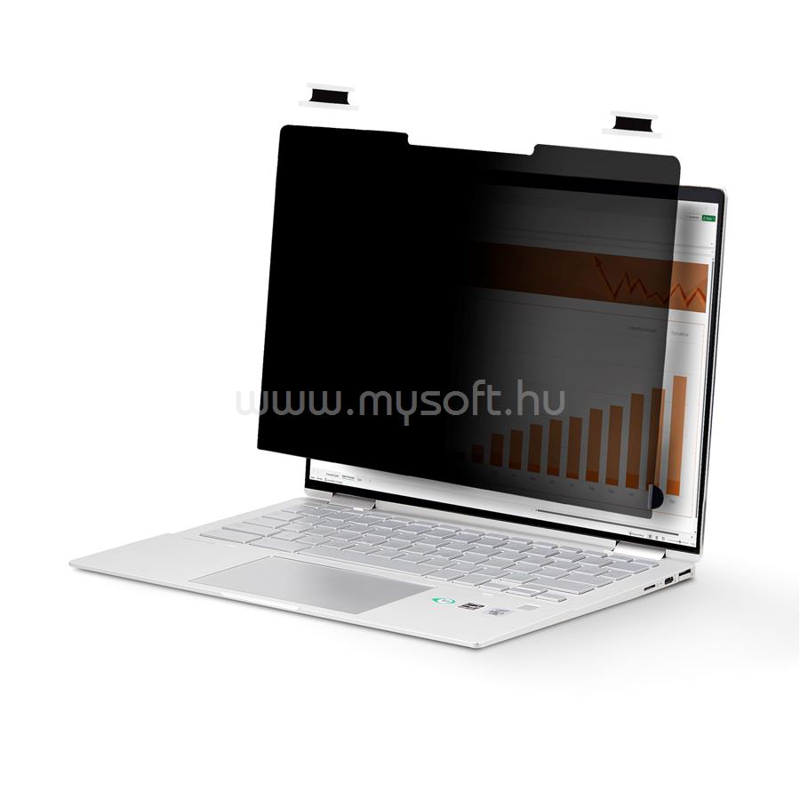 STARTECH 14-inch 16:10 Flip-Over Privacy Screen with Touch, Anti-Glare Privacy Filter