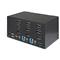 STARTECH 2 Port Triple Monitor DisplayPort KVM Switch - 4K 60Hz UHD HDR - Desktop DP 1.2 KVM with 2 Port USB 3.0 Hub (5Gbps) & 4x USB 2.0 HID Ports, Audio SV231TDPU34K small