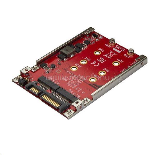 STARTECH 2 x M.2 - 2.5" SSD beépítő keret