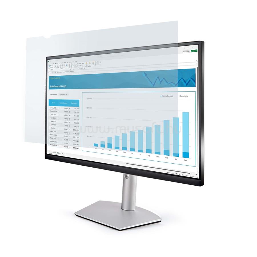 STARTECH 24-inch 16:10 Anti-Blue Light Filter, BlueLight Screen Filter for 24in Computer Monitor