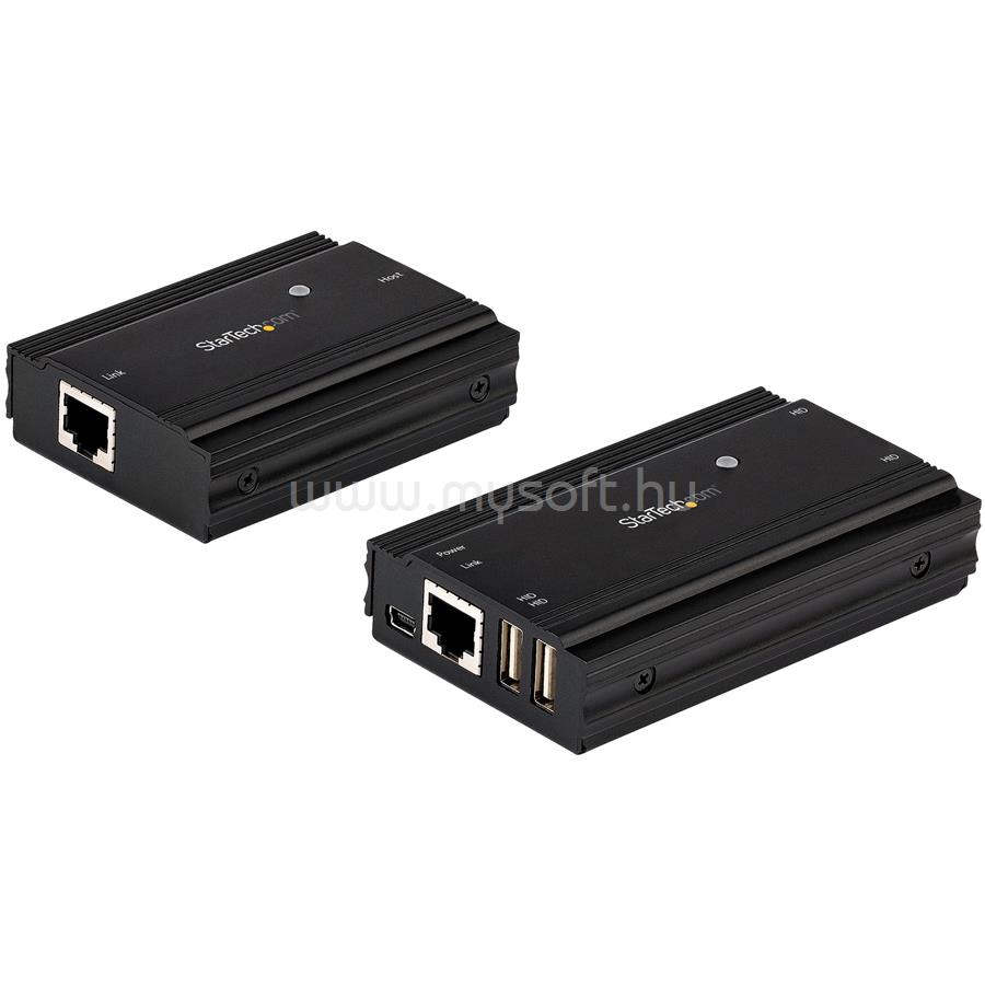 STARTECH 4-Port USB 2.0 Extender Hub over Single CAT5e/CAT6 Ethernet Cable (RJ45) - 330ft (100m)