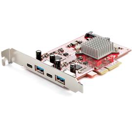 STARTECH 4-Port USB PCIe Card - 10Gbps USB PCI Express Expansion Card w/ 2 Controllers - 2x USB-C & 2x USB-A ports (USB 3.2 Gen 2) PEXUSB312A2C2V small