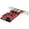 STARTECH 5-Port USB PCIe Card - 10Gbps USB 3.2 Gen 2 PCIe Card w/ 1x USB-C & 2x USB-A - 1x 2 Port IDC (Internal 5Gbps USB Header Expansion) PEXUSB312A1C1H small