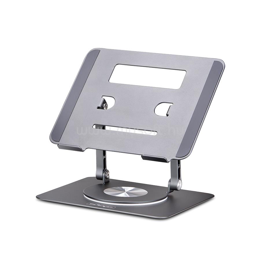 STARTECH Rotating Laptop Stand, 360 Swivel, Ergonomic Desk Riser for Computer