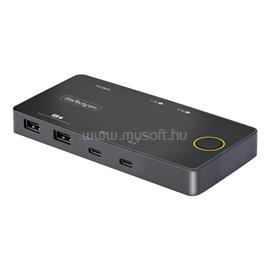 STARTECH 2-Port USB-C KVM Switch, Single-4K 60Hz HDMI Monitor, Dual-100W Power Delivery Pass-through Ports, Bus Powered, USB Type-C/USB4/Thunderbolt 3/4 Compatible C2-H46-UC2-PD-KVM small