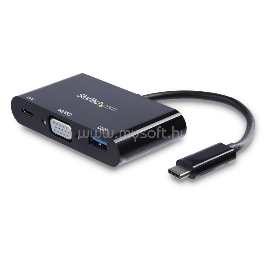 STARTECH USB-C VGA Multiport Adapter - USB 3.0 Port - 60W PD