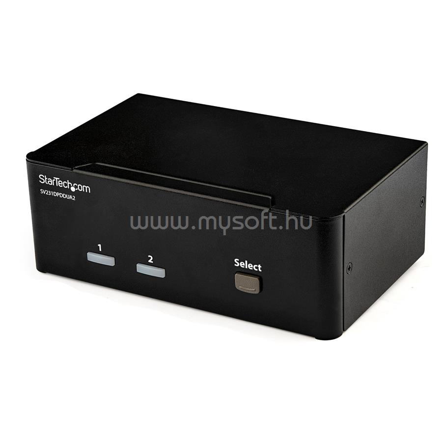 STARTECH.COM 2-Port DisplayPort Dual-Monitor KVM Switch - 4K 60Hz - TAA