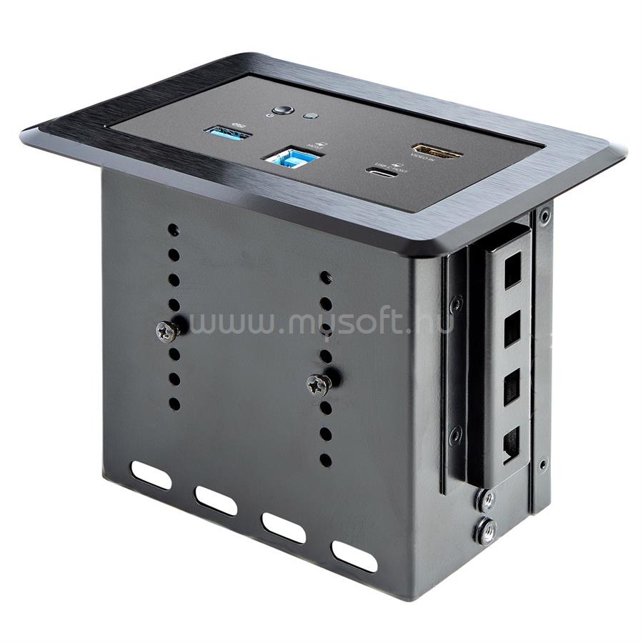 STARTECH Conference Room Docking Station - Universal Laptop Dock - 4K HDMI, 60W Power Delivery, USB Hub, GbE, Audio