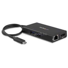 STARTECH USB-C Multiport Adapter - USB-C Travel Docking Station with 4K HDMI - 60W Power Delivery Pass-Through, GbE, 2pt USB-A 3.0 Hub DKT30CHPD small