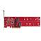STARTECH Dual M.2 PCIe SSD Adapter Card, PCIe x8 / x16 to Dual NVMe or AHCI M.2 SSDs, PCI Express 4.0, 7.8GBps/Drive DUAL-M2-PCIE-CARD-B small