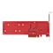 STARTECH Dual M.2 PCIe SSD Adapter Card, PCIe x8 / x16 to Dual NVMe or AHCI M.2 SSDs, PCI Express 4.0, 7.8GBps/Drive DUAL-M2-PCIE-CARD-B small
