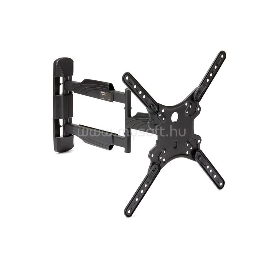 STARTECH Full Motion TV Wall Mount - 32-55 inch (77lb/35kg) VESA Displays - Low Profile Universal Flat Screen TV Wall Mount - Heavy Duty Adjustable Tilt/Swivel Articulating Arm Bracket
