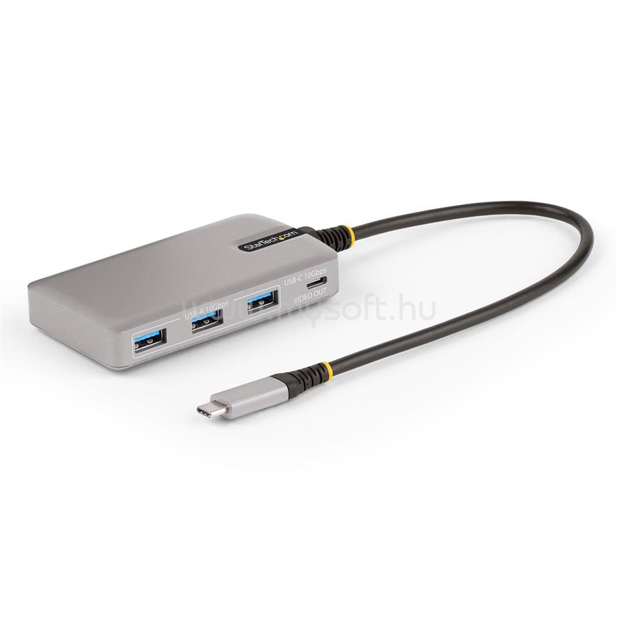 STARTECH 4-Port USB-C Hub with USB-C DP Alt Mode Video Output 4K 60Hz - 3x USB-A, 1x USB Type-C, 100W Power Delivery Pass-Through