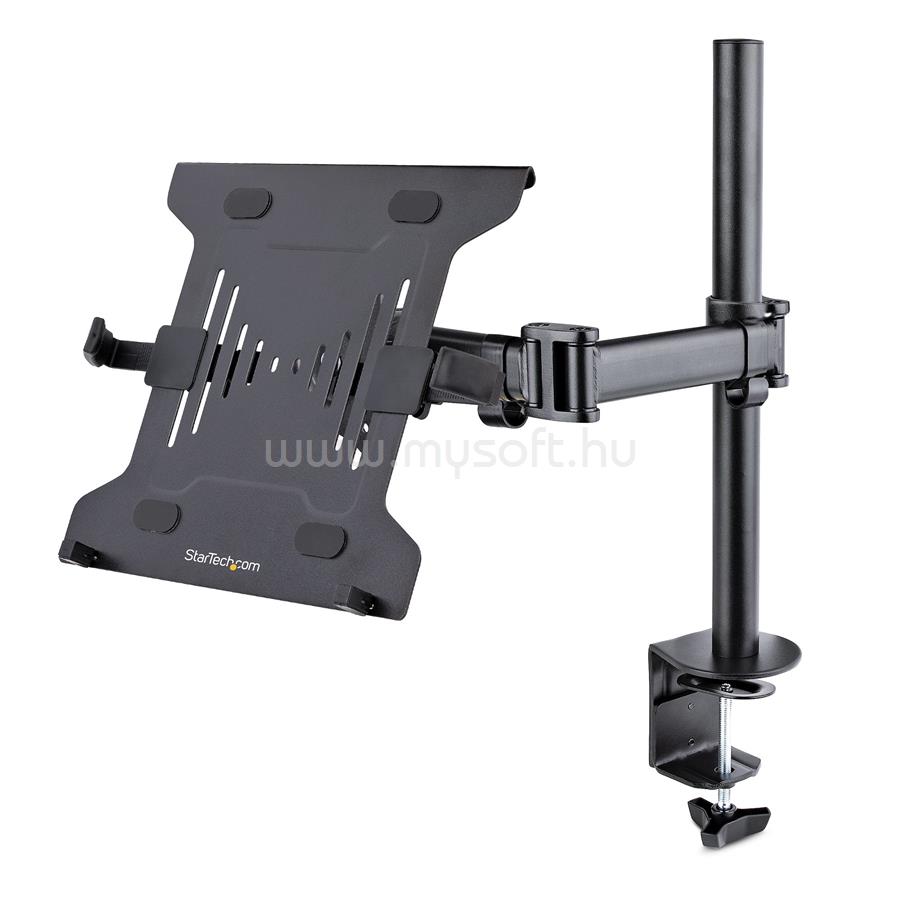 STARTECH Laptop Desk Mount - Monitor and Laptop Mount - Displays up to 34" (17.6lb/8kg) & Laptops (4.5kg/9.9lb) - Articulating VESA Laptop Tray Arm
