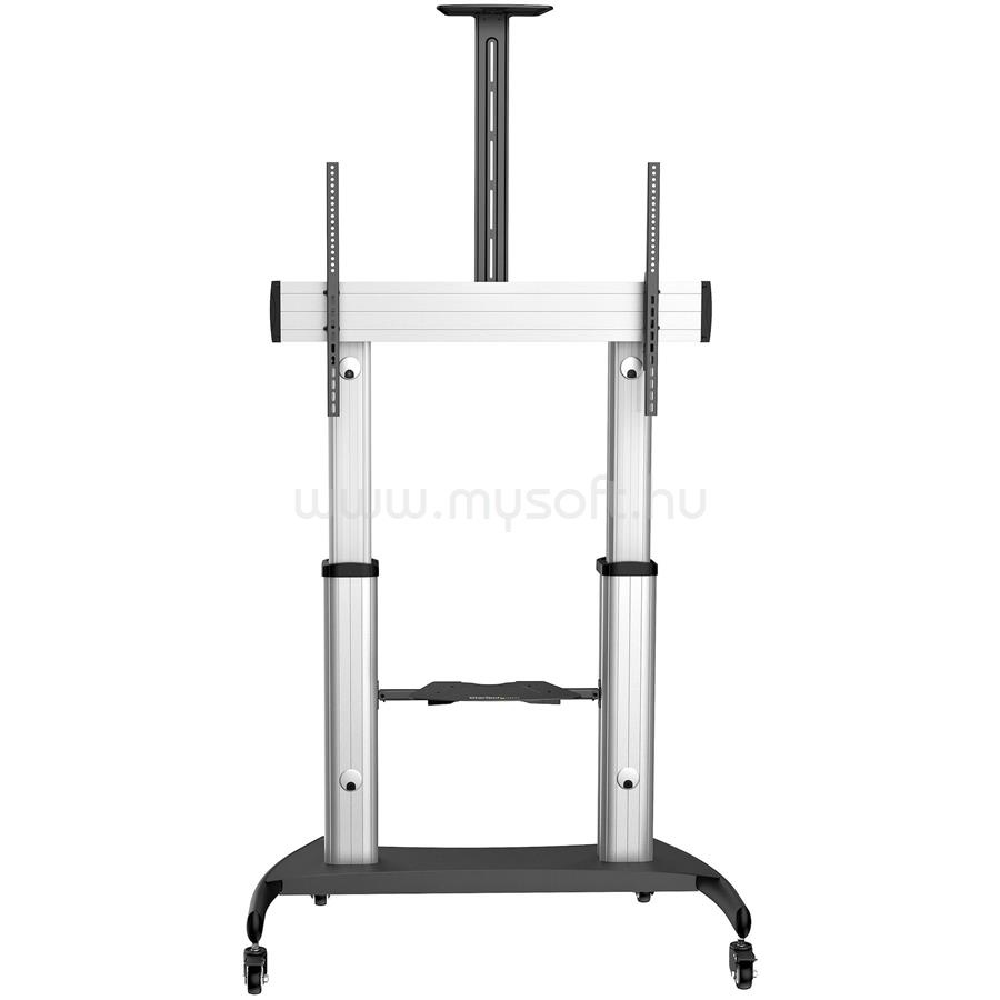 STARTECH Mobile TV Stand - Heavy Duty TV Cart for 60-100" Display (100kg/220lb)