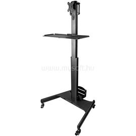 STARTECH Mobile Workstation Cart with Monitor Mount, CPU/PC Holder, Keyboard Tray WKSTNCART small