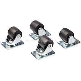 STARTECH Heavy Duty Casters for Server Racks/Cabinets - Set of 4 Universal M6 2-inch Caster Kit - Replacement Swivel Caster Wheels (45x75mm pattern) for 4 Post Racks RKCASTER2 small