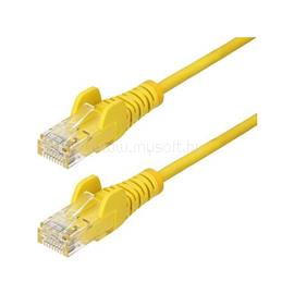 STARTECH slim RJ45 CAT5 UTP -> RJ45 CAT5 UTP M/M adatkábel 0.25m sárga 100W POE N6PAT25CMYLS small