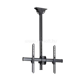 STARTECH TV Ceiling Mount - Full-Motion Universal Hanging Single Screen Mount with Adjustable Telescopic Short Pole - Tilt / Swivel - VESA Bracket for 32"-75" Displays FPCEILPTBSP small