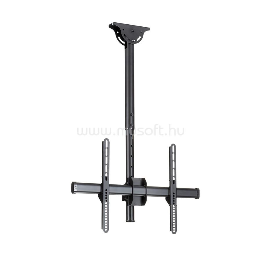 STARTECH TV Ceiling Mount - Full-Motion Universal Hanging Single Screen Mount with Adjustable Telescopic Short Pole - Tilt / Swivel - VESA Bracket for 32"-75" Displays