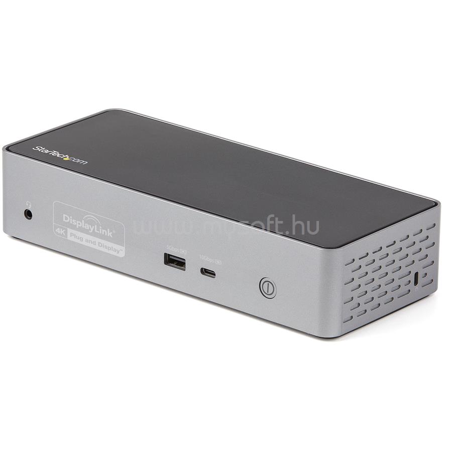STARTECH USB C Dock - 4K 60Hz Quad Monitor DisplayPort & HDMI - Universal USB-C Docking Station with 100W Power Delivery