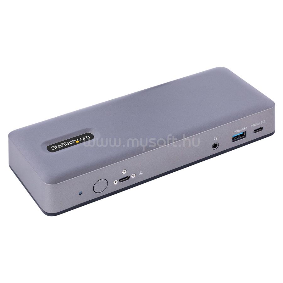 STARTECH USB-C Docking Station - Multi Monitor HDMI/DP/DP Alt Mode USB-C Dock - 3x 4K30 / 2x 4K60 - 7-Port USB Hub - 60W Power Delivery - GbE - 3.5mm Audio
