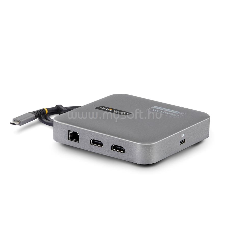 STARTECH USB C Docking Station, Dual 4K 60Hz HDMI compatible with MacBook Pro (M1/M2/M3/M4) and Windows, USB-A/USB-C 10Gbps Hub, 100W Power Delivery, GbE, SD