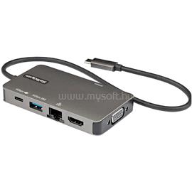 STARTECH USB-C Multiport Adapter - USB-C to 4K 30Hz HDMI or 1080p VGA - USB Type-C Mini Dock w/ 100W Power Delivery Passthrough, 3-Port USB Hub 5Gbps, GbE DKT30CHVPD2 small