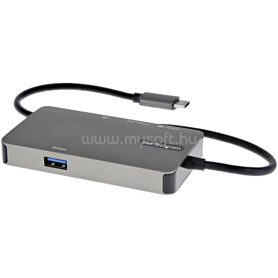 STARTECH USB-C Multiport Adapter - USB-C to 4K 30Hz HDMI or 1080p VGA - USB Type-C Mini Dock w/ 100W Power Delivery Passthrough, 3-Port USB Hub 5Gbps, GbE DKT30CHVPD2 large