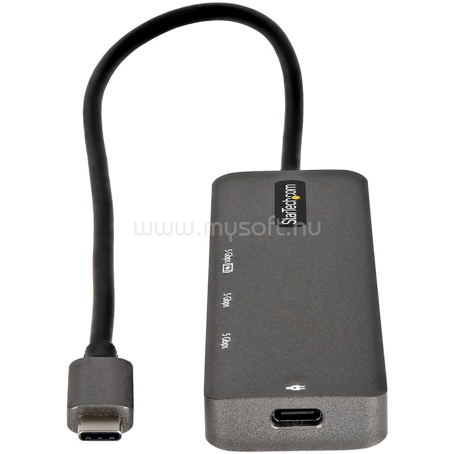 STARTECH USB C Multiport Adapter - USB-C to HDMI 2.0b 4K 60Hz (HDR10), 100W Power Delivery Pass-Through, 4-Port USB 3.0 Hub - USB Type-C Mini Dock DKT30CHPD3 large