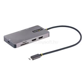 STARTECH USB C Multiport Adapter, Dual HDMI Video, 4K 60Hz, 2Pt 5Gbps USB-A Hub, 100W Power Delivery Pass-Through/GbE/SD/MicroSD, 12"/30cm Cable, Travel Dock 120B-USBC-MULTIPORT small