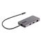 STARTECH USB C Multiport Adapter, Dual HDMI Video, 4K 60Hz, 2Pt 5Gbps USB-A Hub, 100W Power Delivery Pass-Through/GbE/SD/MicroSD, 12
