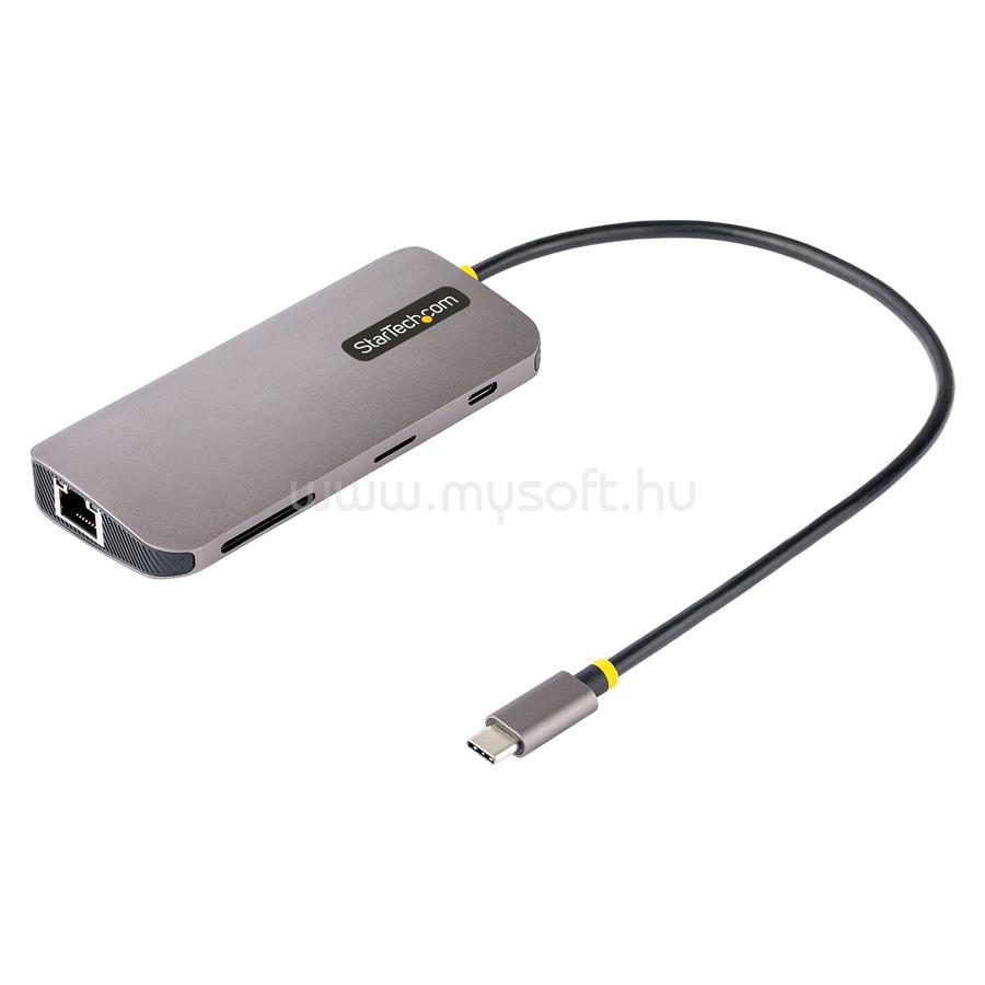 STARTECH USB C Multiport Adapter 4K 60Hz HDMI Video, 3 Port 5Gbps USB-A Hub, 100W USB Power Delivery Pass-Through/GbE/SD/MicroSD