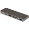 STARTECH USB C Multiport Adapter for MacBook Pro/Air - USB Type-C to 4K HDMI, 100W Power Delivery Pass-through, SD/MicroSD Slot, 2-Port USB 3.0 Hub DKT30CMHSDPD small
