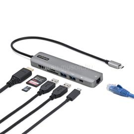STARTECH USB-C Multiport Adapter Hub, USB-C to 4K 60Hz HDMI, Gigabit Ethernet and 100W Laptop Charging for Macbook Pro / Air and Windows DKT30CHSDPD1 small
