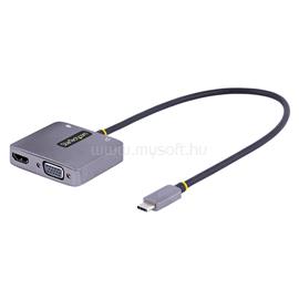 STARTECH USB C Video Adapter, USB C to HDMI VGA Multiport Adapter, 3.5mm Audio, 4K 60Hz HDR, 100W PD Pass-Through, Thunderbolt 3/4 Compatible 122-USBC-HDMI-4K-VGA small