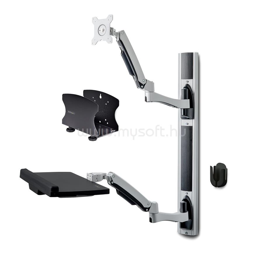 STARTECH Wall Mount Workstation, VESA Mount For 32" Monitor (22lb/10kg)