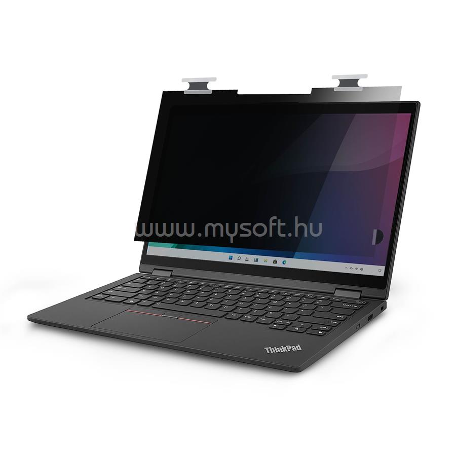 STARTECH Lenovo X13 Yoga Gen 4 Bright Privacy Screen Filter with Touch, Flip-Over, 75% Light Transmittance, Anti-Glare Privacy Filter