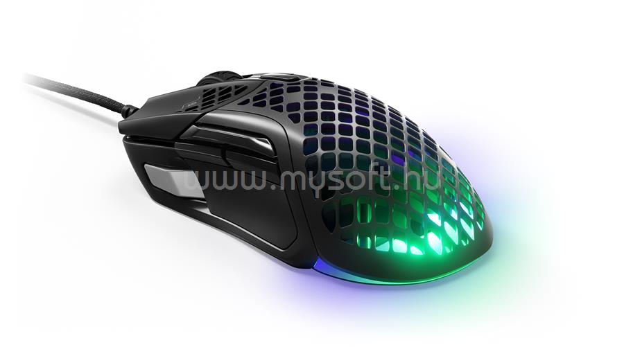 STEELSERIES Aerox 5 gamer vezetékes egér (fekete)
